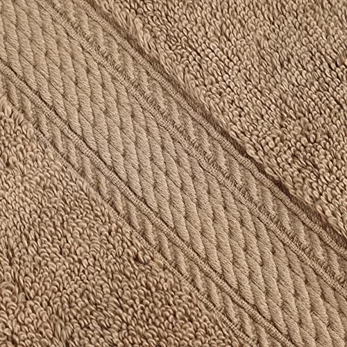 Superior Egyptian Cotton Plush & Absorbent, Face Towel Set of 6, Latte | Quick Dry, Soft Luxury Towel Set, Bath Essentials for Bathroom, Guest Bath, Spa, 2 Piece Face, Madeline Towels - color: Latte, size: Face Towel 6-Pack