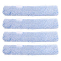 Ipetboom Replacement Window Scrubber Pads 4 Pack Reusable Microfiber Window Cleaner Refills for Bathroom Mirrors Tabletops Glass Cleaning 14.17 X 2.75 X 1.57 in