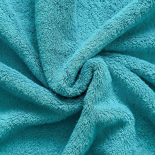 100% Cotton Oversized 40x80 Bath Sheet, Turkish Bath Towels for Bathroom Extra Large, Aqua Blue Bath Sheet - color: Aqua Blue, size: Bath Sheet 40x80"