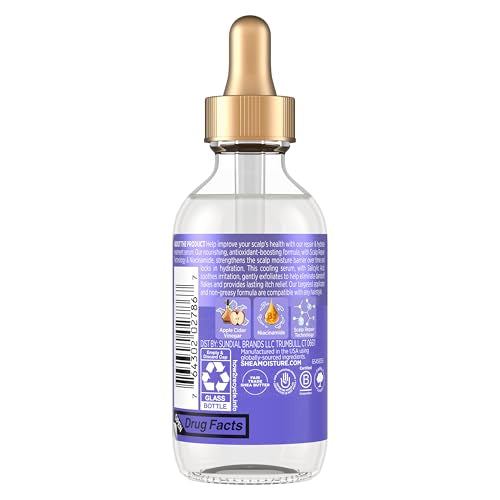 SheaMoisture Dandruff Treatment Scalp Repair Technology & Hydrate Serum with Salicylic Acid, Deeply Hydrates to Reduce Flakes & Itch, 2 fl oz