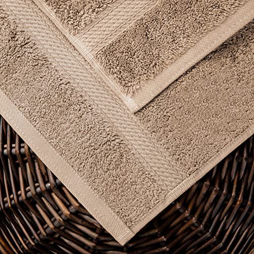 Superior Egyptian Cotton Ultra Plush & Absorbent, 10 Piece Set, Latte | Quick Dry, Soft Luxury Towel Set, Bath Essentials, Guest Bath, Spa, 2 Bath, 4 Hand, 4 Face Towels, Madeline Towels - color: Latte, size: 10-Piece Towel Set