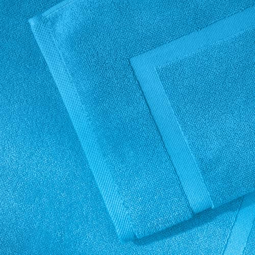 SALBAKOS 100% Turkish Cotton Bath Mat Set 2-Piece - 20x34 inch, Hotel & Spa Collection, Soft, Absorbent, Long Lasting, Durable Bathroom Rugs | Made in Turkey (Aqua, 2 Bath Mats) - color: Aqua, size: 2 Bath Mats