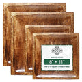 Wooden Plates for Food, Square Wooden Dinner Plates, Wood Plates Set of 4, Serving Plate, Mango Wood Plates Coffee Tea Snack Dessert Serving Tray Fruit Platters, Wood Charger Plates, 8" With 11" - color: Square Plates - Set of 4 - 8" with 11"