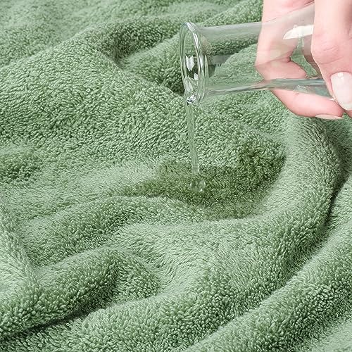 100% Cotton Oversized 40x80 Bath Sheet, Turkish Bath Towels for Bathroom Extra Large, Sage Green Bath Sheet - color: Sage Green, size: Bath Sheet 40x80"
