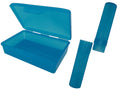 American Comb Blue Toothbrush Covers & Soap Box Set - Matching Colors - Tooth Brush Cover Cap, Soap Dish Travel, Soap Dish Holder Travel - Plastic Portable Set with Cover - color: Blue