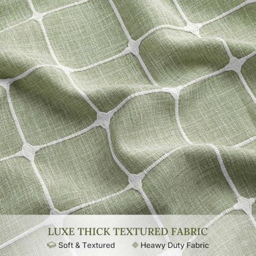 River Dream Sage Green Farmhouse Shower Curtain with Snap-in Liner, No Hooks Needed,with Magnets,with Tassels,Water Repellent&Machine Washable,71x74Inch - color: Sage Green, size: 71"W x 74"L (Pack of 1)