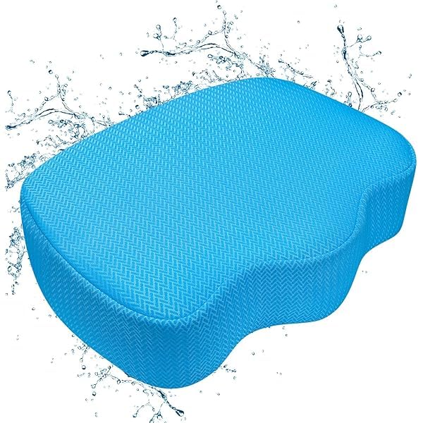 Joe&JoseRin Hot Tub Booster Seat Cushion with Non-Slip Micro Dot Bottom and Weighted, Bathroom Massage Hot Tub Accessories (Saddle-Shaped) - size: saddle-shaped