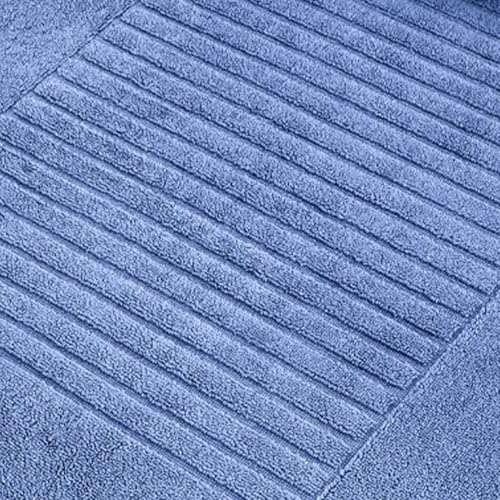 Classic Turkish Towels CTT - 2 Piece Bathroom Rugs Set, 100% Cotton Bath Mats, Comfy & Highly Absorbent Bathroom Floor Mats, Machine Washable | 20"x32" (Royal Blue) - color: Royal Blue