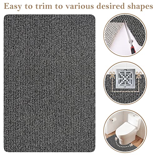 Shower Mat Bathtub Mat Non-Slip,32x24 inch, Soft Tub Mat with Drain,PVC Loofah Bath Mat (Phthalate Free) for Tub and Bathroom,Quick Drying,Black - color: Black, size: 32" x 24" (Rectangular)