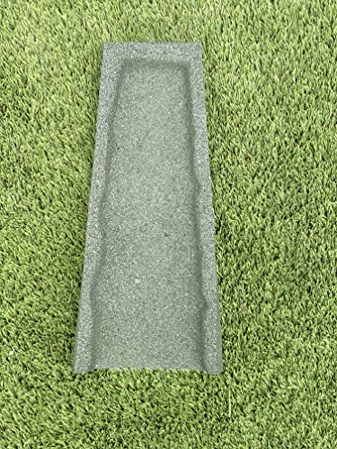 Rubberific Premium Rubber Downspout Splash Block, Rain Guard, Stone Textured Drain Extender (Green) - color: Green
