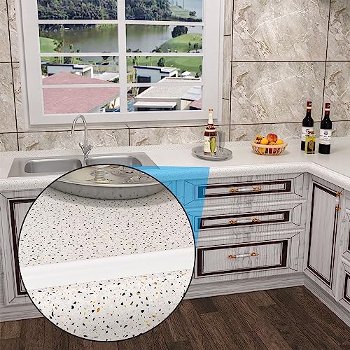 78 Inch Shower Threshold Water Dam Collapsible Arch Shaped 0.47" Tall White Shower Stopper Barrier and Stop Water Keep Dry and Wet Separation Suitable for Bathroom and Kitchen - color: Arch - 0.47" H - White