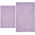 BOANKODU Bathroom Rugs Sets 2 Piece, Extra Soft Chenille Bath Mat Absorbent Bathroom Rug, Bathroom Mat with Sturdy PVC Non-Slip Bottom, Machine Washable Bath Rugs (Lavender) - color: Lavender, size: 16" x 24" + 20" x 32" (Rectangular)