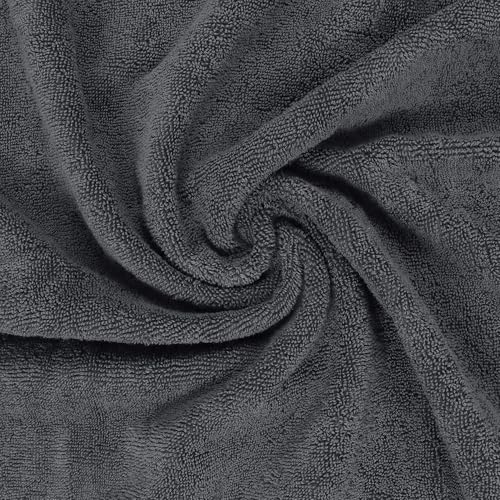Utopia Towels 8 Piece Luxury Towel Set – Majestic Plush, Super Absorbent & Quicker-to-Dry, Thick 100% Ring Spun Cotton Towels for Bathroom, Spa & Hotel – 2 Bath, 2 Hand, 4 Washcloths, Grey - color: Grey, size: 8 Pieces Towel Set