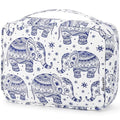 Mossio Hanging Toiletry Bag with Sturdy Hook - Large Portable Cosmetic Makeup Travel Organizer for Men & Women - color: Elephant B
