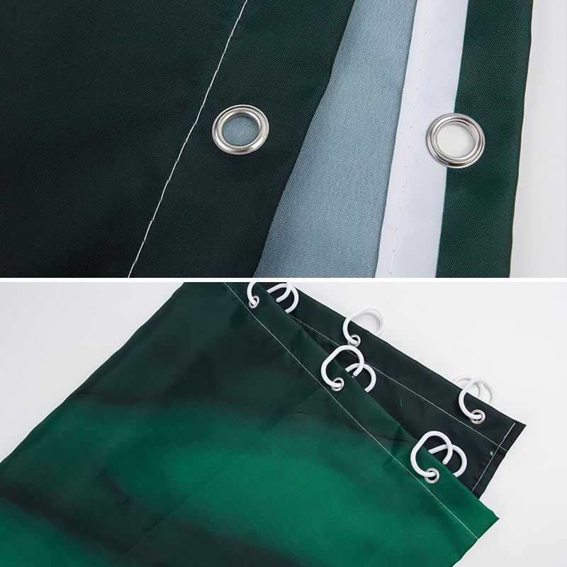 Marble Bathroom Sets with Rugs for Bathroom Decor, 72x72 Inches Gold Shower Curtain with Non-Slip Rugs and Accessories, Waterproof Machine Washable Bath (Curtain Set-Green Gold Marble12) - color: Curtain Set-green Gold Marble12