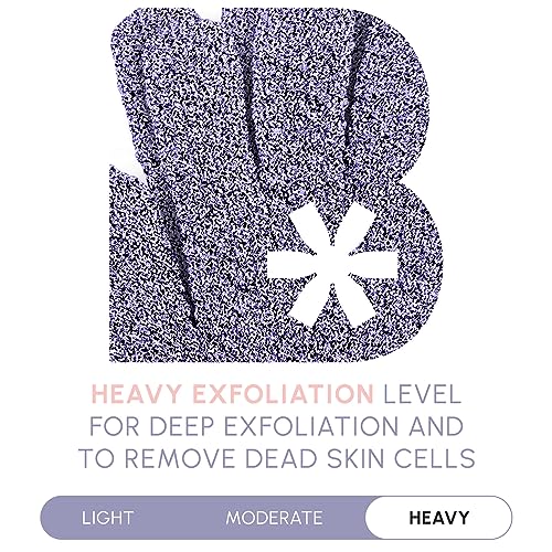 Brooklyn Botany Exfoliating Gloves for Bath and Shower – Heavy Duty Exfoliating Body Scrubber for Massage and Dead Skin Remover for Body – 2 Pairs - style: 2 Pair Gloves