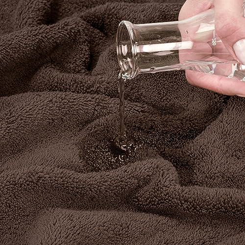 100% Cotton Oversized 40x80 Bath Sheet, Turkish Bath Towels for Bathroom Extra Large, Brown Bath Sheet - color: Brown, size: Bath Sheet 40x80"