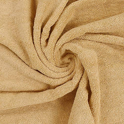 Utopia Towels 8 Piece Luxury Towel Set – Majestic Plush, Super Absorbent & Quicker-to-Dry, Thick 100% Ring Spun Cotton Towels for Bathroom, Spa & Hotel – 2 Bath, 2 Hand, 4 Washcloths, Champagne - color: Champagne, size: 8 Pieces Towel Set