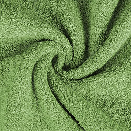 Superior Long Staple 100% Combed Cotton 700GSM 2-Piece Solid Bath Sheet Set for Bathroom, Shower, Kitchen-Super Soft, Plush, Highly Absorbent, Assorted 2-Piece Bath Seets, Green Essence - color: Green Essence, size: 2-Piece Bath Sheet Set