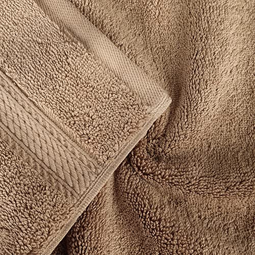Superior Egyptian Cotton Ultra Plush & Absorbent, 8 Piece Set, Latte | Quick Dry, Soft Luxury Towel Set, Bath Essentials, Guest Bath, Spa, 2 Bath, 2 Hand, 4 Face Towels, Madeline Towels - color: Latte, size: 8-Piece Towel Set
