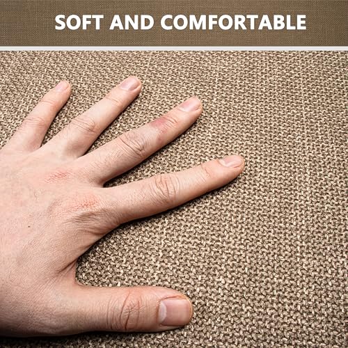 Large Bathroom Rugs Runner Bathroom Mat Quick Dry, Non Slip Bath Mat, Machine Washable Rugs 17"x 47", Camel, Thin Bath Mat Fit Under Door - color: Dark Beige, size: Runner(17"x47")