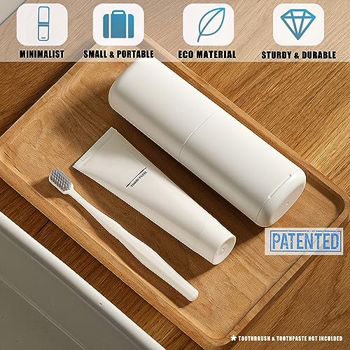 Toothbrush-Travel-Case-minimalist, Small-Toothbrush-Holder-Easy-Cleaning, Comfortable-Portable-Toothbrush Travel-Container-For-Camping-School-Trip