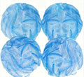 Loofah Bath Sponges - Gentle Exfoliating Shower Loofah for Rich Lather, Durable Mesh Body Scrubber for Men & Women 4 Pack (Sky Blue) | Durable mesh creates rich lather, soft exfoliating loofah for men & women daily shower - style: Sky Blue