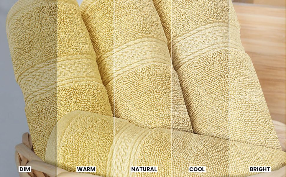 Utopia Towels 8-Piece Premium Towel Set, 2 Bath Towels, 2 Hand Towels, and 4 Wash Cloths, 600 GSM 100% Ring Spun Cotton Highly Absorbent Towels for Bathroom, Gym, Hotel, and Spa (Beige) - color: Beige, size: 8 Pieces Towel Set