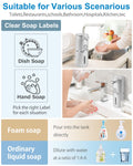 Automatic Foaming Soap Dispenser,4-Level Adjustable Foam, Wall Mount, USB Rechargeable,12.8oz/ 380ml,Touchless Hand & Dish Soap Dispenser for Bathroom, Kitchen,Hotel, Restaurant - color: Silvery
