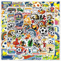 100 Pcs World Cup Football Soccer Stickers Soccer Sports Sticker Set for Adults Men Vinyl Waterproof Stickers for Water Bottles Laptops Bike Car Motorcycle Skateboard - style: Soccer02